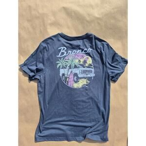 Ford Bronco Palm Tree Mens 2XL XXL Beach Truck Shirt NWT Embroidered Front Logo